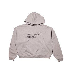 ENFANTS RICHES DEPRIMES LOGO HOODIE CLASSIC GRAY